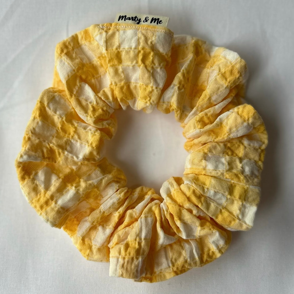 Seersucker Gingham Scrunchies Assorted Colours