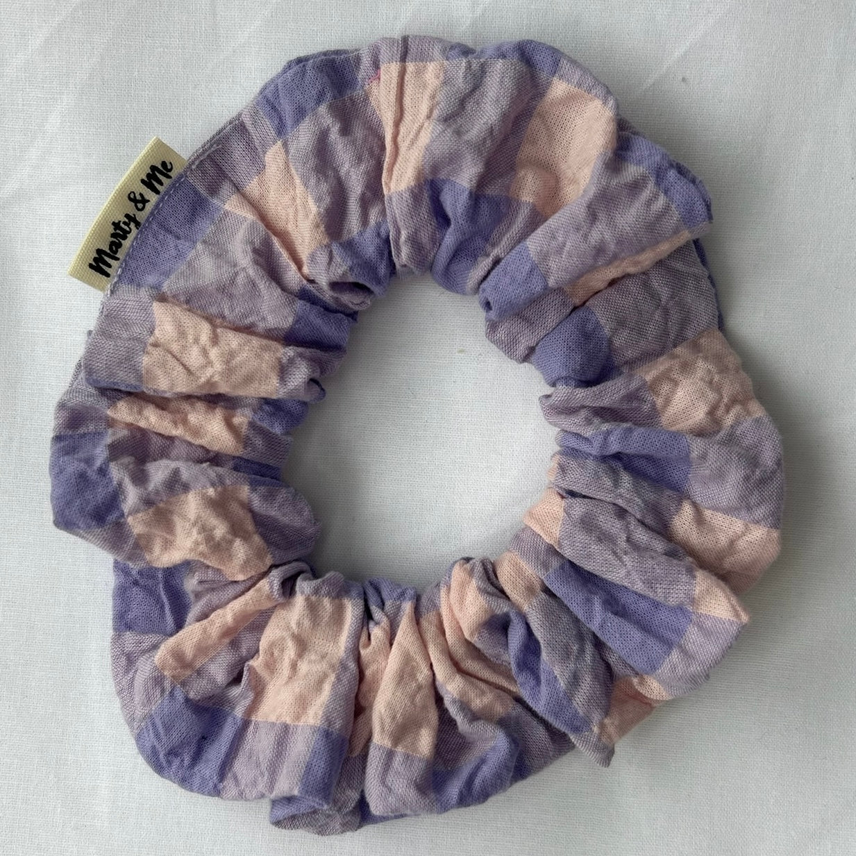 Seersucker Gingham Scrunchies Assorted Colours