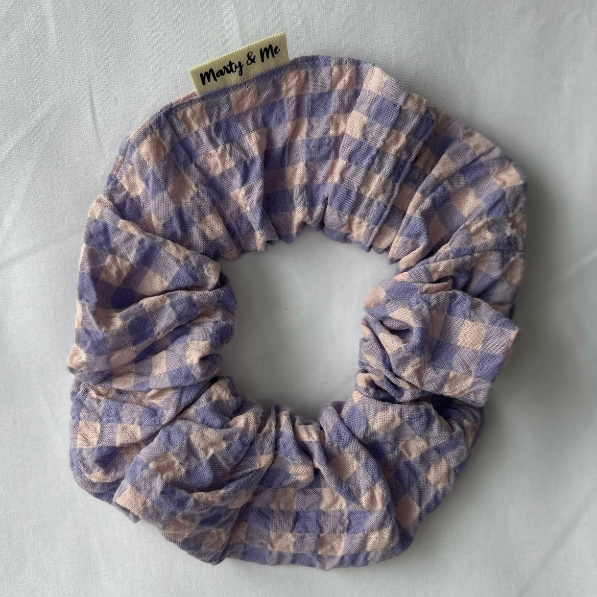Seersucker Gingham Scrunchies Assorted Colours
