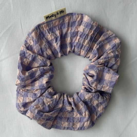 Seersucker Gingham Scrunchies Assorted Colours